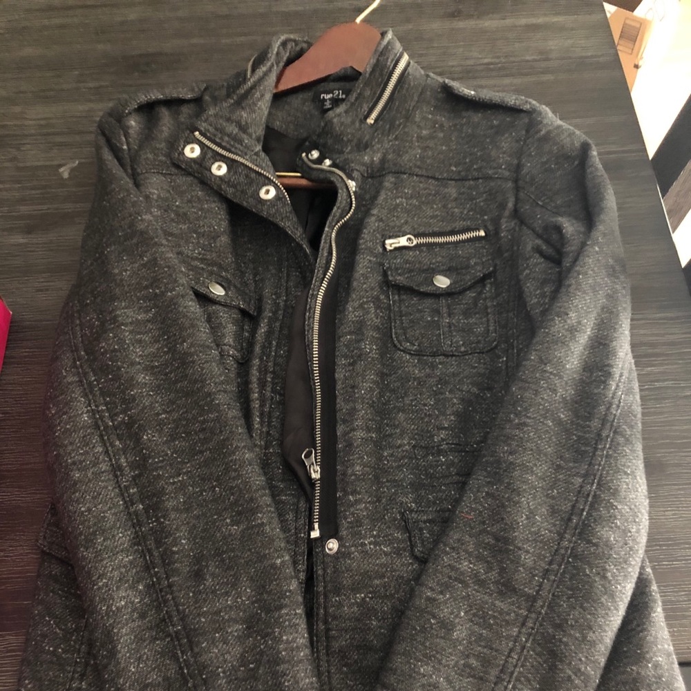 Rue 21 Size Large Gray Jacket pre worn
